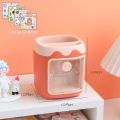 【Funny Bunny Toy Store】Multifunctional Kawaii Pen Holder Brush Pot Pencil Case Desktop Children Student Stationery Storage. 