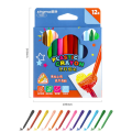 Plastic Crayons - Pack of 12 | Crayons colors for kids drawing Art Supply Childs Plastic Crayon Colors. 