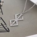 Berserk Symbol Necklace The Mad Warrior Norse Viking Mythology Keyring Pendant Jewelry. 