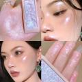 4Color Diamond Highlighter Eyeshadow Palette Makeup Glow Face Contour Shimmer Powder Illuminator Mashed Potato Highlight Makeup. 