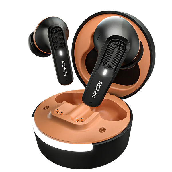 Original Ronin R-7100 Mellow Earbuds | Hyper ANC™ | High-Quality Sound | Wireless Bluetooth Earbuds | ENC Gaming Mode