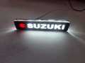 SUZUKI led monogram front light for all suzuki make bikes and cars with nut bolts fitting , cars exterior acessories. 