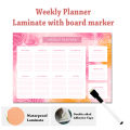 Weekly Planner A4 Size Laminate with board marker wall planner. 