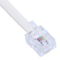 QUANBU Telephone RJ11 Male Line to Double RJ11 Female Jack Filter Splitter Adapter. 
