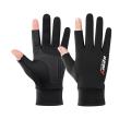 Outdoor Winter Fishing Gloves Waterproof Three Or Two Fingers Cut Anti-slip Climbing Keep Warm Hiking Camping Riding Gloves. 