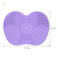 Makeup Brush Cleaner Pad Shape Scrubber Mat for Eyeshadow Brush Travel. 