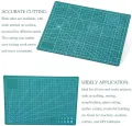 Thickened Self Healing Cutting Mat, A4 Rotary Cutting Sewing Mat for Crafts, Double Sided 5-Ply Table Cutting Board for Fabric Quilting Leather Arts Hobby Project, Green. 