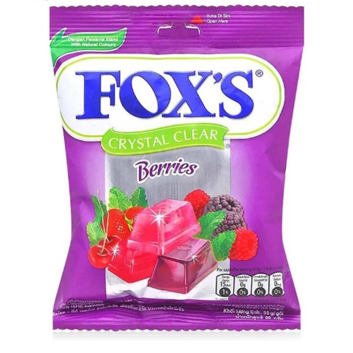 Fox'S Crystal Clear Berries Flavored Candy