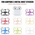 Metal Sticker For AirPods Pro 2 Earphone Case Stickers Dustproof Scratchproof Sticker For Apple Air Pod 3 Pro 2 Protective Cover. 