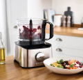 Kenwood Fdm307Ss Full Size Food Processor, 800 Watt With Grinder - Black Silver (International Warranty). 