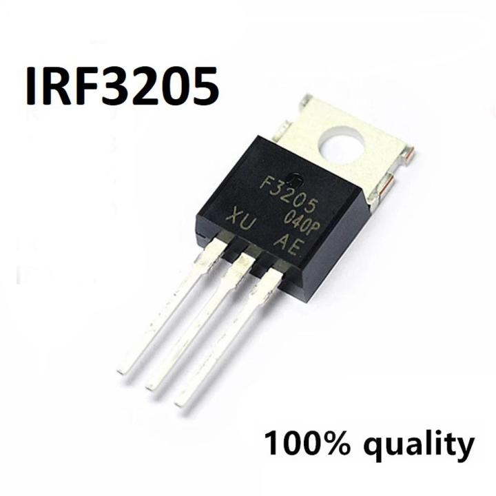 thumbnail image 2 of 5-Pack IRF3205PBF N-Channel Power Transistor - TO-220, 110A, 55V - Field Effect Transistor 2 of 4