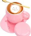Techmanistan Cermaic Coffee Mug Warmer with Auto Shut Off and Heating Function Electric Beverage Warmer Plate. 