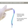 Silicone Baby Feeding Spoon Safety Baby Temperature Sensing Spoon Heat Toddler Food Feeding Spoons. 