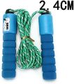 Skipping Rope for Exercise, 3Meter Jump Ropes with Riposte Sports Fitness Adjustable Riotous Speed Counting Jump Skip Rope Skipping Wire Suitable for exercise - MTM851. 
