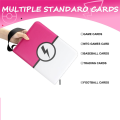 Trading Card Binder with 50 Removable Sleeves - Can Hold 400 Cards, Premium Card Holder Folders, Card Album Easy to Use Yellow. 