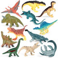 Dinosaur playset, simulation zoo, solid little Tyrannosaurus rex, pterosaur, Canglong, triceratops model, plastic ornaments. 