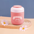 Breakfast cup porridge cup insulation lunch box office worker lunch box stainless steel 304 lunch box student portable cover spoon. 