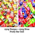 250g Hampa Imli + 250g Sivas Fruity Bar Imli Sweet & Tangy Flavor, Fresh & Delicious. 