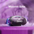 Zero® Thunder Pro Speaker | 120W Loud & Powerful Portable Speaker , Wireless Speaker with Deep Bass, RGB Light Speaker , 8 Hours Playtime | Multi-Input Connectivity ( AUX, USB, TF Card) | Party Speaker , Outdoor & Home Speaker. 