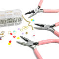 Cute Pink Handle Anti-slip Splicing and Fixing Pliers for DIY Jewelery Making Needlework. 