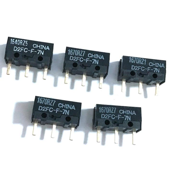 5pcs OMRON Mouse Micro Switch D2FC-F-7N Mouse Button Fretting D2FC