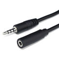 3 Meter - 3.5mm 4 Pole TRRS AUX Audio Extension Cable (Microphone Supported)- 3.5Mm Stereo Jack 3 Pole  Aux Audio Extension Cable. 