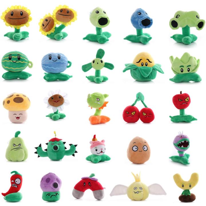 1pcs Plants vs Zombies Stuffed Plush Toys 13-20cm PVZ Plants Peashooter SunFlower Chomper Plush Soft Toy for Kids Children Gifts