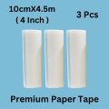 Nitto Surgical Paper Tape, Size - 0.5 to 4 Inch | 4.5m (5Yard) | (1 to 12 Pcs) Hypoallergenic, Gentle Skin, Eyelash Extension, Breathable Adhesive | Medical, Art,  Use. 