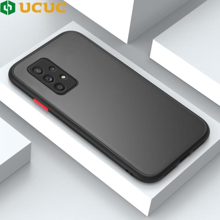 UCUC for Samsung Galaxy A52S 5G / A52 / A52 5G Back Cover Colour Frosted Transparent Hard Phone Case Thin Shockproof Full Cover Camera Protect Case