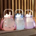 ☀️Life Core☀️ 1400ml / 1.4L Water Bottle for Kids Sports Water Cup Cartoon Summer Portable Water Bottle with Straw Bottle Drink Cute Pot Belly Cup Botol Air Viral tiktok Shaker Bottle. 