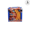 Spiderman Gauge Electric Train Set Toy For Kids Boys & Girls - Operated Battery - Red. 