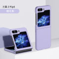 Applicable to Samsung Z Flip5/4/3 Phone Case Foldable Screen Find N3 Flip PC Oil Injection Skin Feeling Protective Shell. 