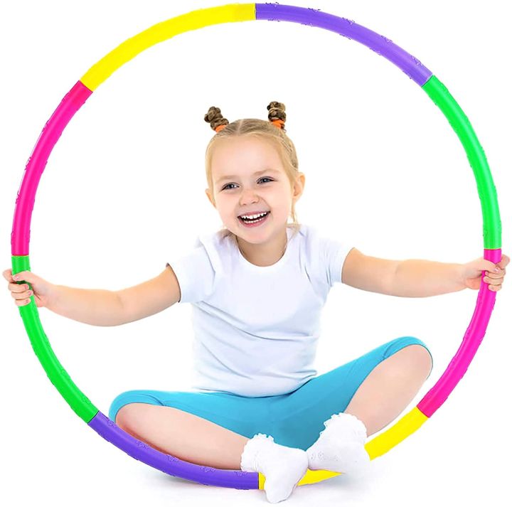 Hula Hoop for Kids, Detachable Adjustable Size Kids Hula Hoop, Suitable for Girls, Boys and Pet Training