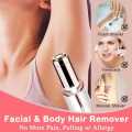 Portable Lipstick Shaped Rechargeable Flawless Hair Remover For Women Painless And Effective Facial Hair Removal Home Razor Shaver Tool. 