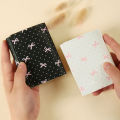Cute Bow Wallet Spacious Sweet Style Lightweight Floral Purse Portable Floral Pattern Cute Card Holder for Casual Use Carry. 