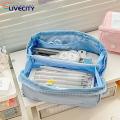 Pen Bag with Carrying Strap Zipper Pencil Case. 