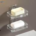 Soap Dish Holder Decorative Clear Soap Storage Rack for Bathroom Tub Counter. 