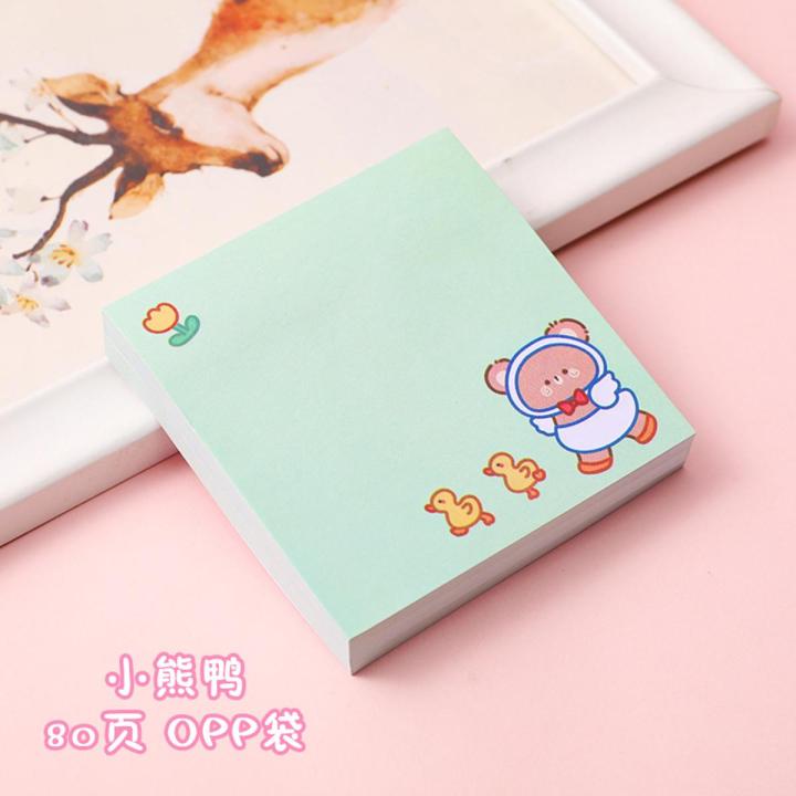 Sticky Notes Post It Note Memo 80 Sheets Pad Printed Cartoon Little Ducks