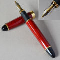 IRAURITA FOUNTAIN PEN JINHAO X450 DARK GREEN AND GOLDEN 18 KGP 0.7mm BROAD NIB FULL METAL BLUE RED 21 COLORS AND INK JINHAO 450. 