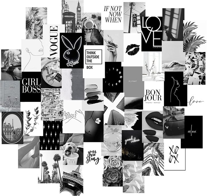 50%20PCS%20Aesthetic%20Black%20Theme%20Photo%20Cards%204x6%20Inch%20Glossy%20Prints%20for%20Wall%20Decor%20-%20Image%206