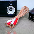 3.5mm Stereo Male to Male 2 RCA Audio Speaker AUX Cable Cord 2 in 1 Audio Cable best wire fo amplifer and speakers. 
