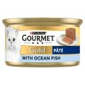 Purina Gourmet Gold Tin Adult Wet Cat Food Pate With Ocean Fish - 85gm. 