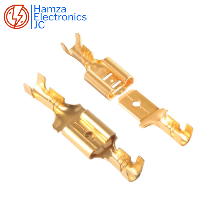 10/25/50/100%20pair%206.3mm%20Female%20Spade%20Terminal%20Connectors%20Gold%20Brass%20Car%20Speaker%20Wire%20Connector%20For%20Car/Boat%20Speaker/Battery%20-%20Image%202