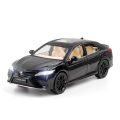1:24 Toyota Camry Metal Diecast Model Car With Simulation Sound and Lights, Pull Back Action With  Doors, Front & Rear Hood Opened Luxury Cars Collection Best Gift For Car Collectors Die Cast Metal Cars For Kids & Adults. 