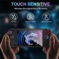2pcs Handheld Console Screen Protector Game Accessories Explosion-proof Temperd Glass Arc Edge HD for MSI Claw A1M. 