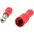 Round Male Female Insulated lugs,  thimble, control thimbles, Cable lugs, wire Terminals, Round Male Female Pair. Sizes. 1.5mm.. 