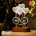 Customize 3D illusion Acrylic lamp, 3D Light for Night, Decoration Piece, Birthday Gift, Gift Piece - Gift City. 