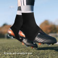 Football Players Cleat Foot Covers Soccer Spikes Foot Covers Sandproof Shoe Socks for Rugby Hockey Football Cleats Anti Heel Drop Shoe Covers Football Cleat Covers. 