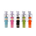 Mini Selfie Stick with Button Wired Cotton Material Handle Monopod Universal for Mobile Phone. 