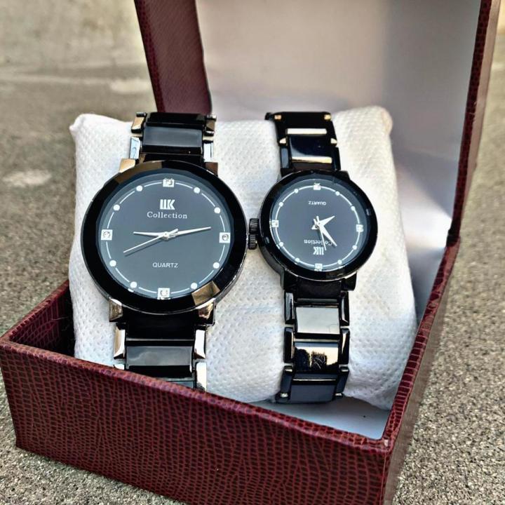 2Pcs/Set%20Couple%20Watches%20For%20Lovers%20Fashion%20Luxury%20Couple%20Watch%20Stainless%20Steel%20With%20Free%20Gift%20Box%20-%20Image%202